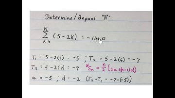 Sigma notation Arithmetic series Sum of (mathdou) Grade 12