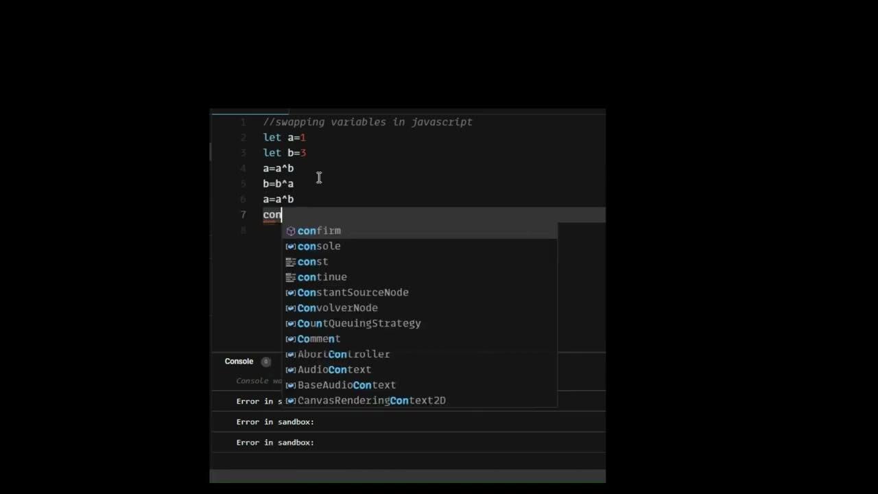 number Swapping in javascript - YouTube