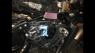 2018 Indian Scout Bobber Trask Intake Install