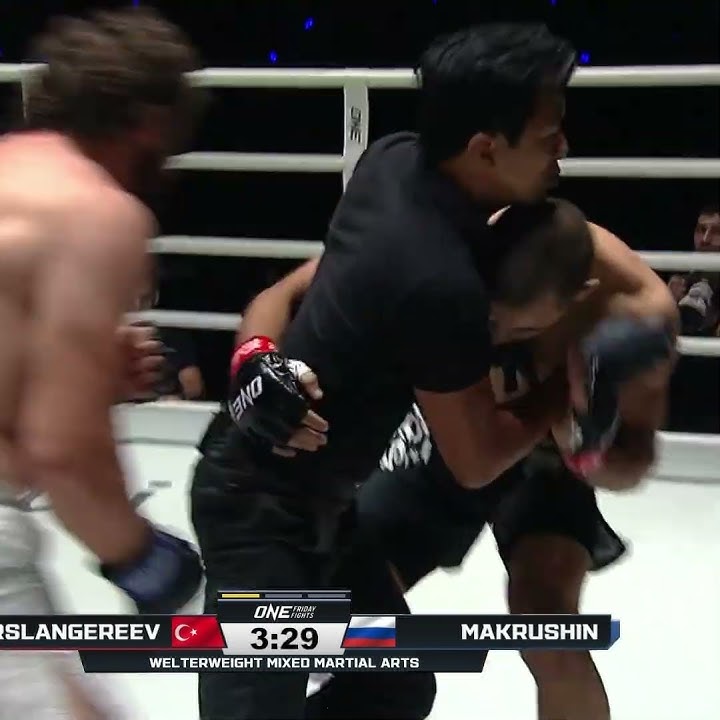CRUSHED him 💥 Mikail Makrushin TKOs Ruslan Arslangereev in the first round!