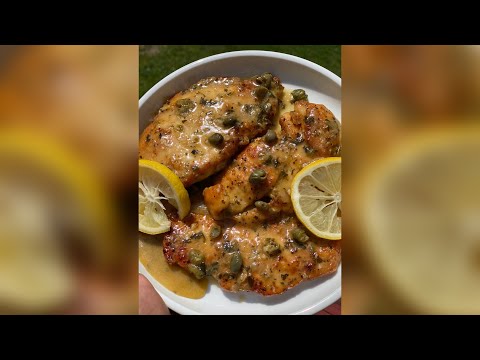 Lemon pepper chicken piccata