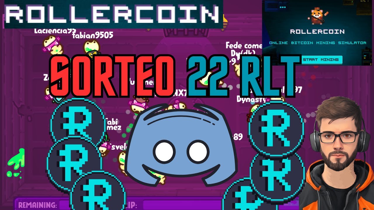 ROLLERCOIN ¡MINI-SORTEO DE 22 RLT A LA COMUNIDAD! PRÓXIMO EN LIVE ...