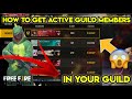 How To Get Active Guild Members in Free Fire | Guild Level Kaise Badhaye