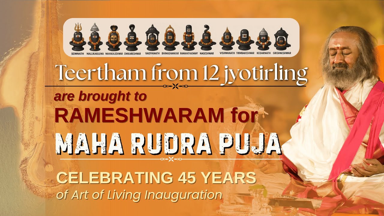 Maha Rudra Puja With Gurudev in Rameshwaram | 45 Years of Art Of Living Inuaguration