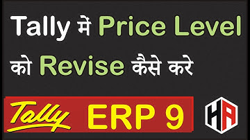 How to Revise Price Level in Tally ERP 9 | Price List Setup In Tally ERP 9 | Hetansh Academy