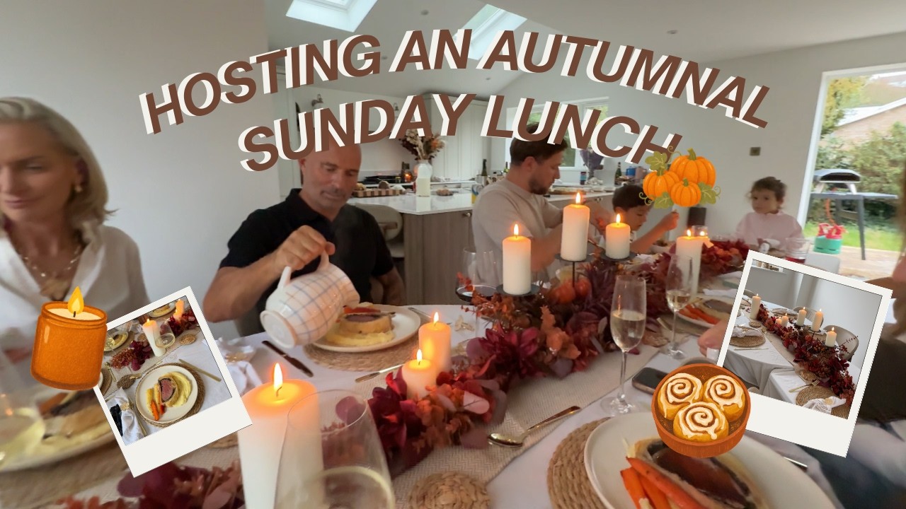 HOSTING OUR FIRST SUNDAY LUNCH | Beef welly and peach pies xoxo