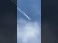 ふと見上げたらひこうき雲❤︎✈️癒された〜(▰ ̆◡ ̆▰)#shorts#ひこうき曇