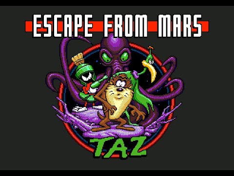 Taz in Escape from Mars (No Damage) Playthrough (Sega) / Прохождение (Без Повреждений)
