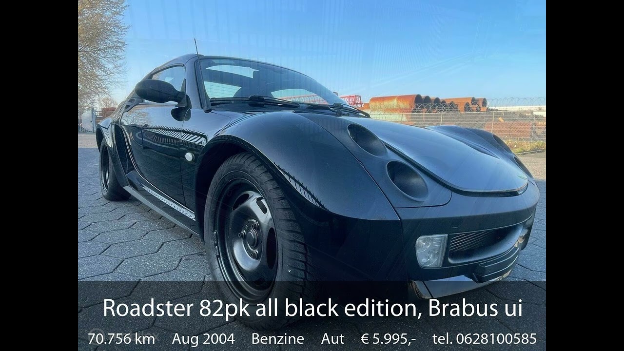 Smart roadster 82pk all black edition, Brabus uitlaat