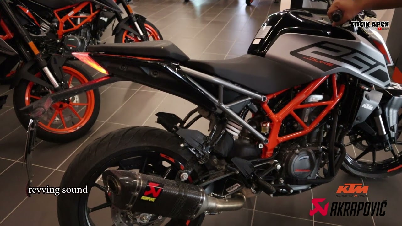 2022 Original Akrapovic Slip On KTM DUKE 200 V2 - YouTube