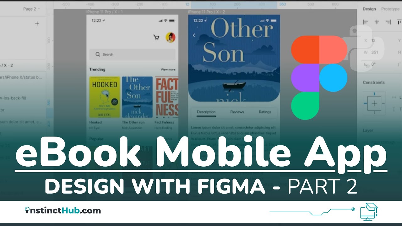 eBook Mobile App Design with Figma Part 2 YouTube
