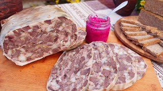 Let's prepare ZELTZ and pate from pig's head. A simple and delicious recipe of UKRAINIAN CUISINE🇺🇦