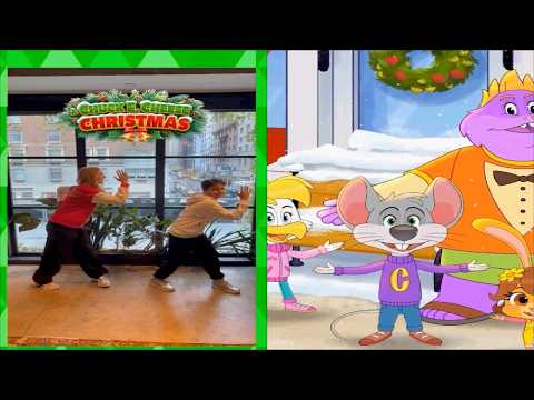 Chuck E. Cheese "Robot Banana Christmas" Kidz Bop Dance
