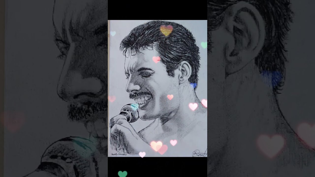 Zeichnung Freddy Mercury 