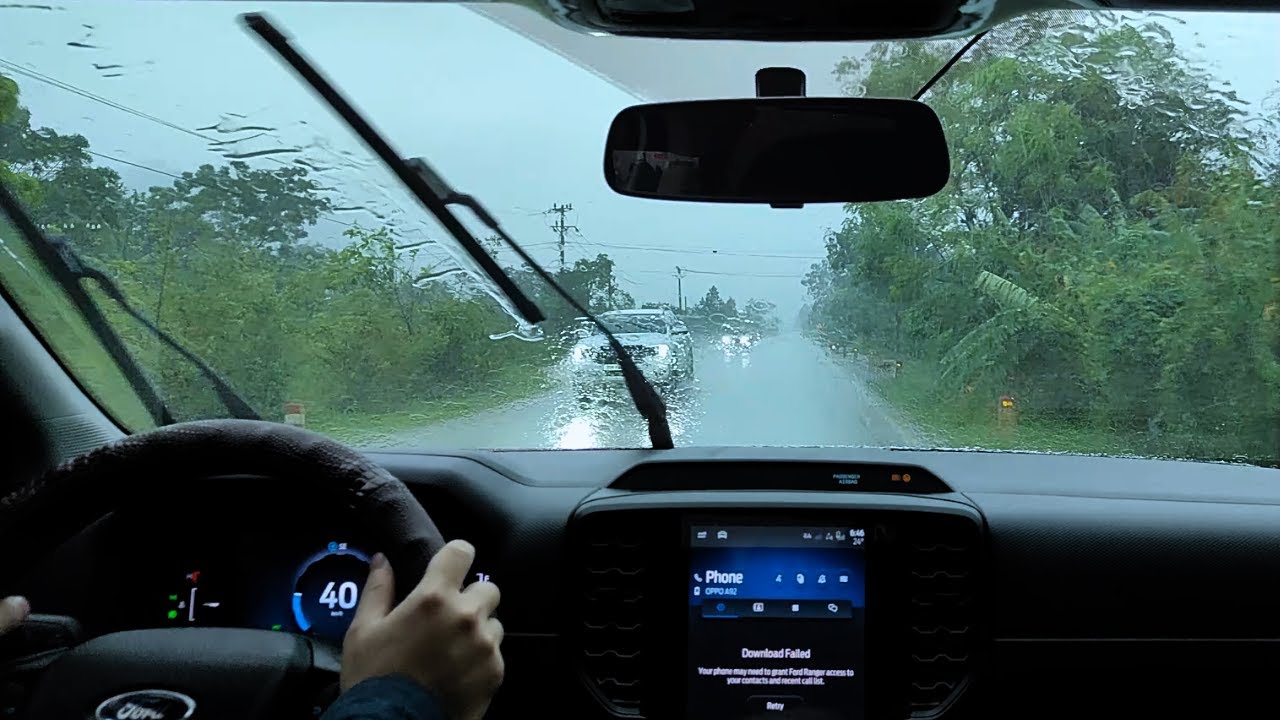 POV Driving In Heavy Rain 🌧️ Relaxing Rain Sounds For Sleep, Study ...