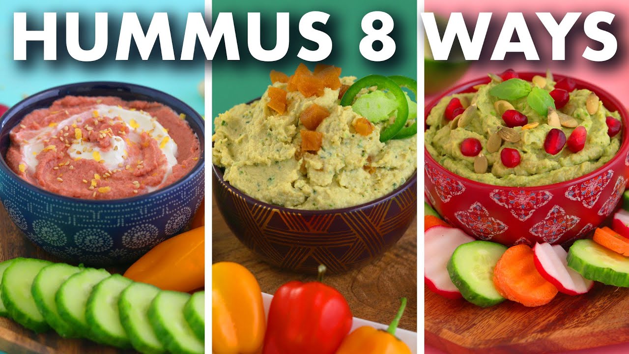 Healthy HUMMUS Recipes  8 Crazy Flavors!