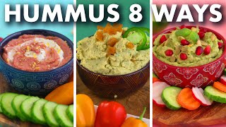 Healthy HUMMUS Recipes – 8 Crazy Flavors!