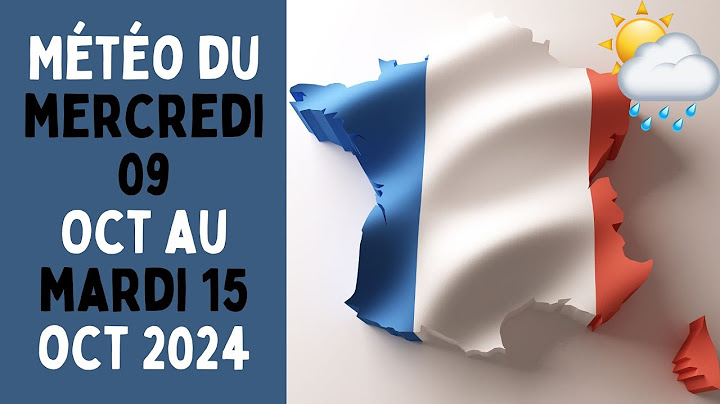 Météo du mercredi 9 octobre au mardi 15 octobre 2024 en France