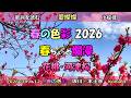歌詞を読む 小椋佳/愛燦燦 春の色彩2026 春ちょっと爛漫 坂川/花桃 本土寺/河津桜 20260309-12 Koba84Yoshi10   20260313