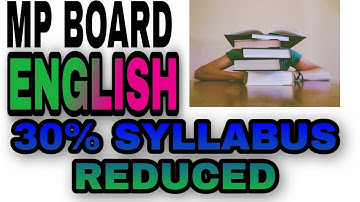 30% Syllabus कम .. क्या पढ़े क्या नहीं .  Mp Board syllabus deduction .. Detailed Analysis By D. p