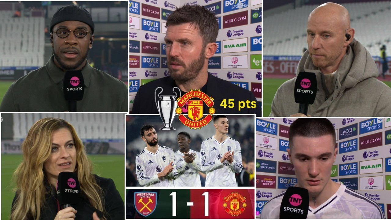 West Ham vs Manchester United 1-1 Shocking draw 😱 Sesko and Carrick Crazy Reaction