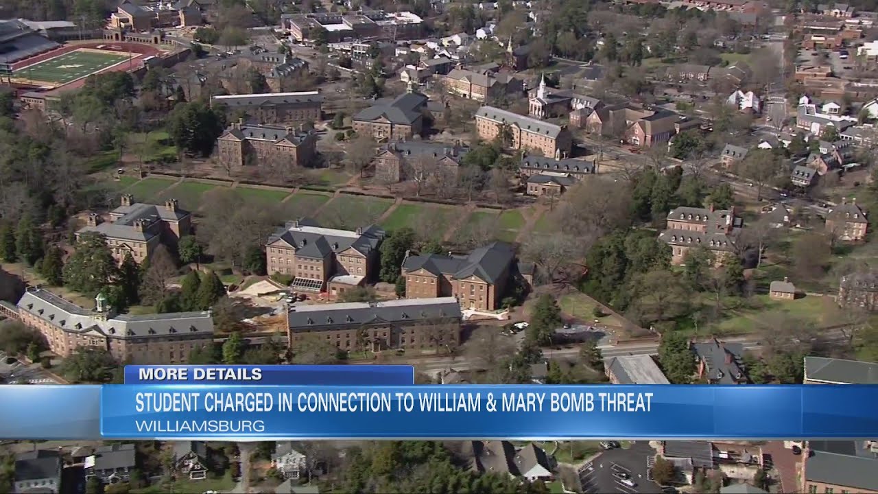 Student charged with felony after bomb threat at William & Mary