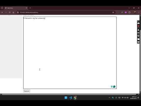 Project 1 demo | Wiki | Cs50 Web with Python and JavaScript