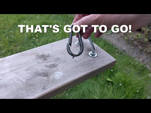 Final modifications to m'daughter's swing