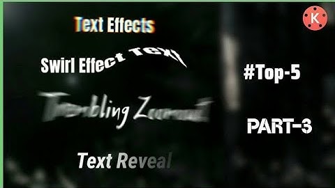 Part-1|Text Animation Effects In Kinemaster||Kinemaster Tutorial