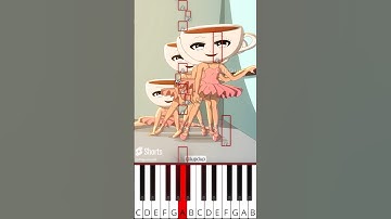 Ballerina Cappuccina Flexibility🐙 #animation (@lupdup) - Octave Piano Tutorial