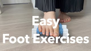 Easy foot exercises, Foot reflexology　簡単な足体操、足ツボ