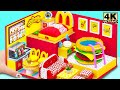 (So Easy) Build McDonalds Bedroom, Burger Swiming Pool, Kitchen | DIY Miniature Cardboard House #40