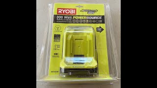 Ryobi RBT36300 36v Sine Inverter - 4A lithium battery life test with some Turtle CAM at the end