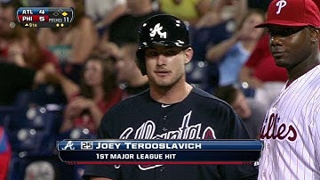 ATL@PHI: Terdoslavich records his first career hit