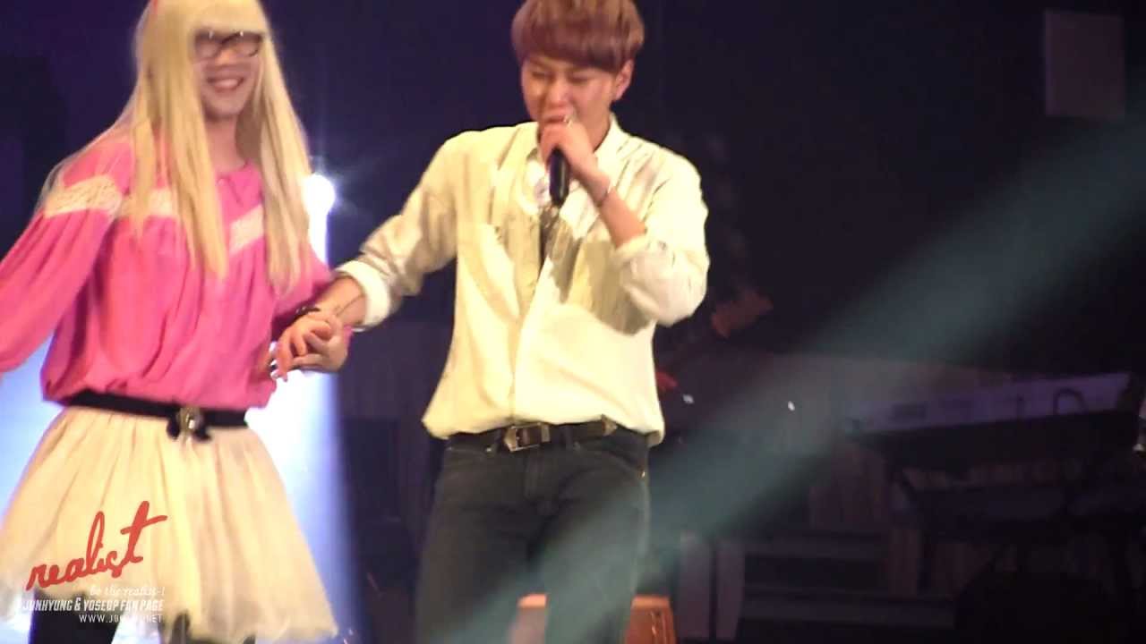 [120205 beautiful show] junhyung - Should I Hug Or Not