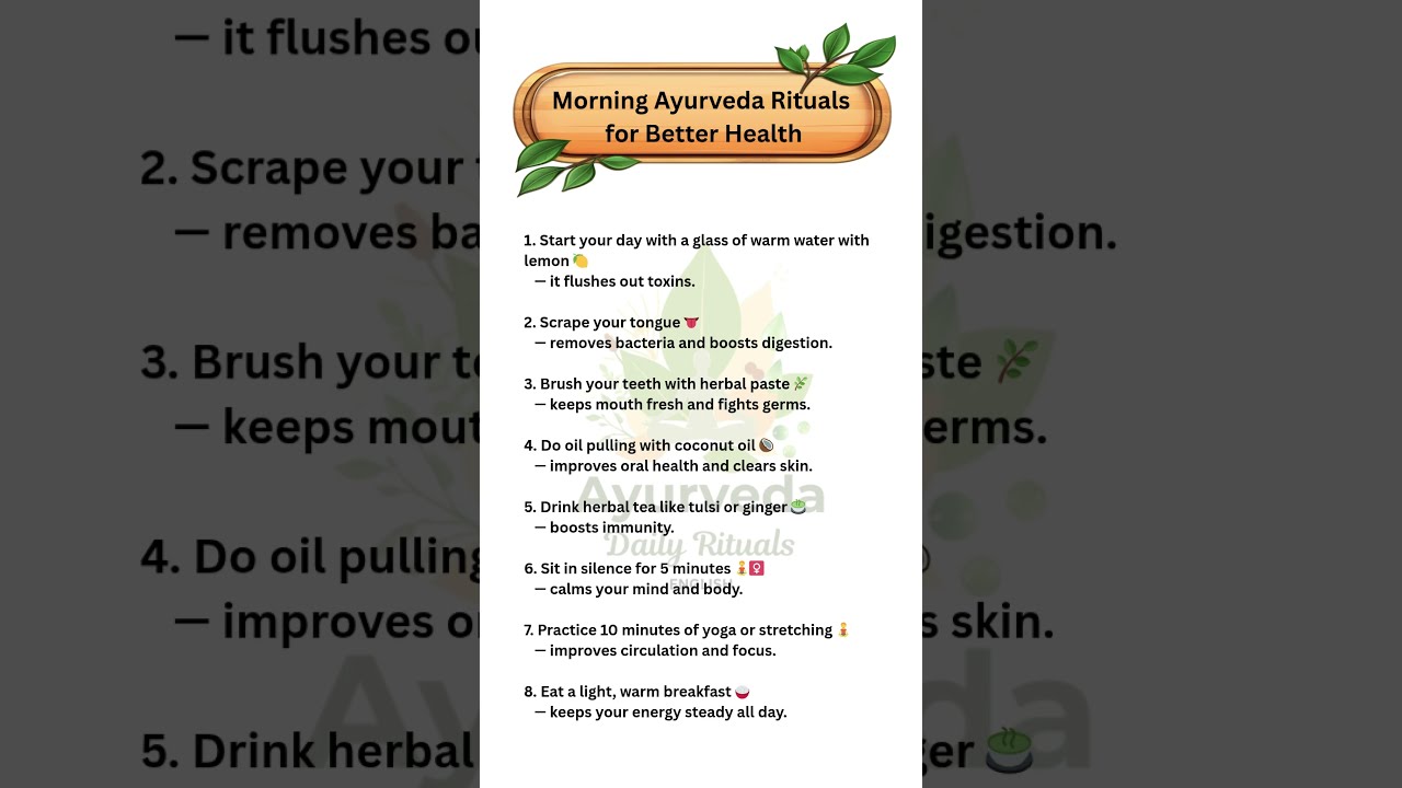 8 Powerful Morning Rituals From Ayurveda Boost Your Health Naturally Usa English