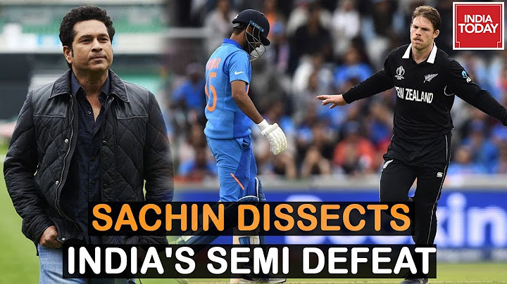 Sachin Tendulkar Dissects India's Defeat Against New Zealand In Semis | Indian Today Exclusive