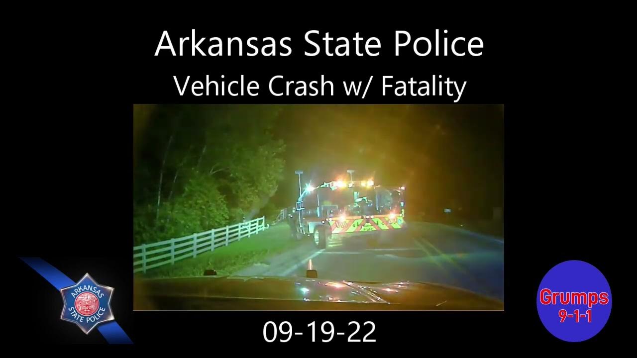 91922 Arkansas State Police responds to a car crash fatality that