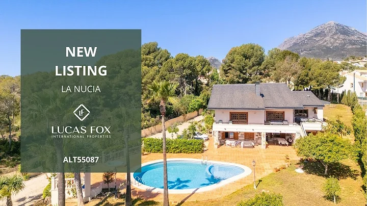 Elegant 4-Bedroom Villa with Private Garden and Pool near Benidorm in La Nucia, Costa Blanca, Spain