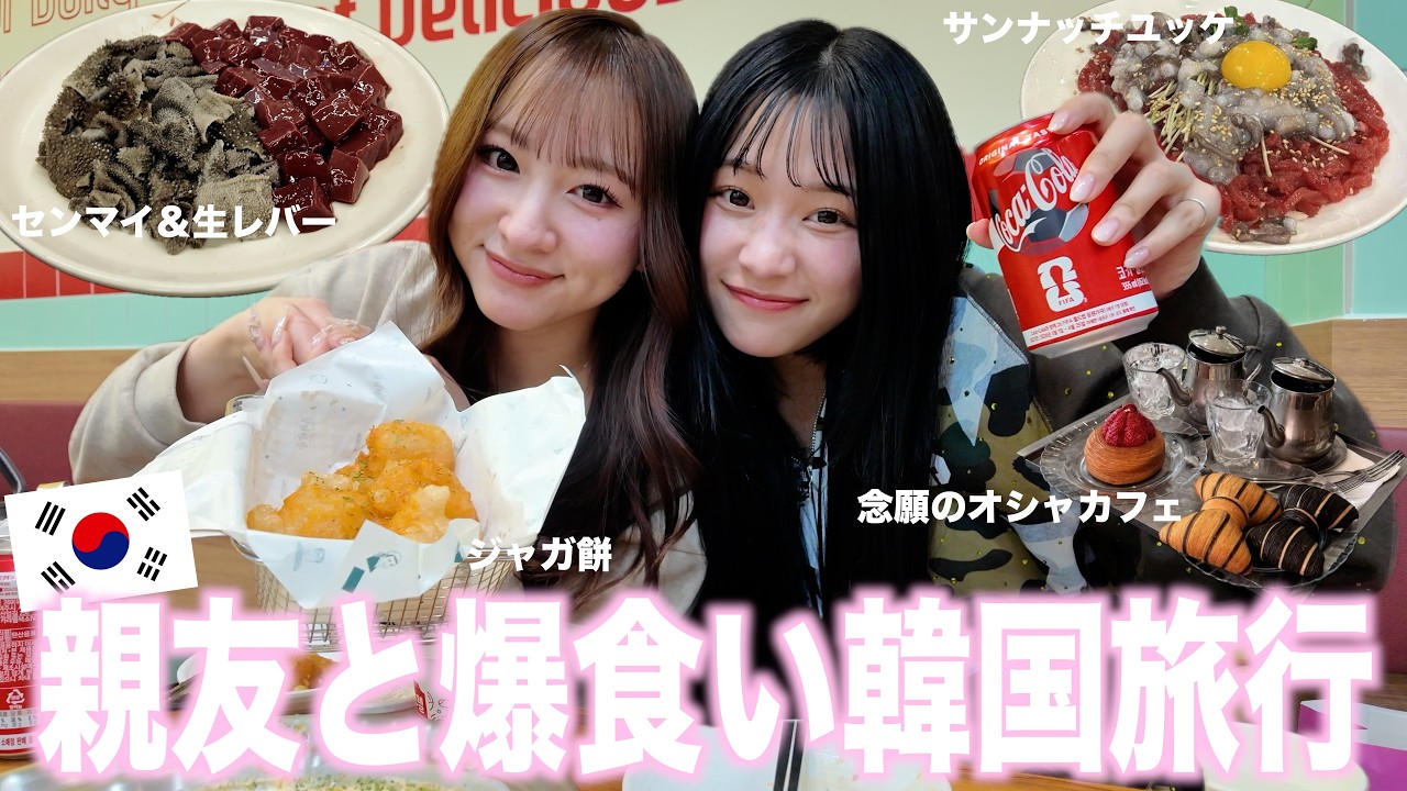【韓国Vlog】親友と爆食い韓国が幸せすぎた🩷