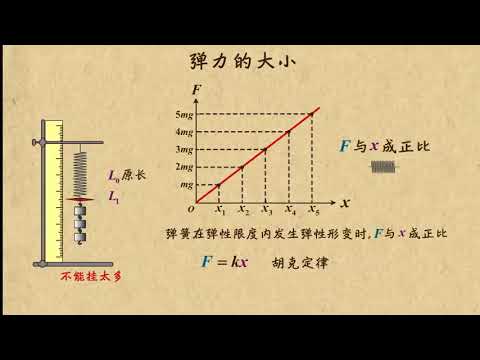 11弹力大小与胡克定律   相互作用力（1）高中物理