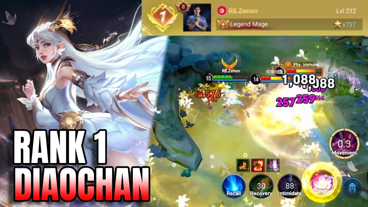 Unstoppable Diaochan | Insane Carry in High Rank