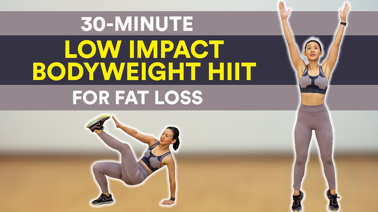 30-Minute Low Impact Bodyweight HIIT for Fat Loss | Joanna Soh