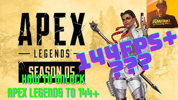 HOW TO UNCAP APEX LEGENDS FROM ONLY 144FPS