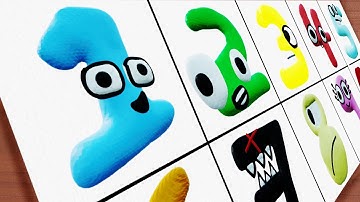 Drawing 3D Number lore (1 - 10)  / YouTube Viewer