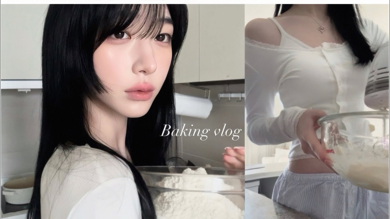 Baking vlog º∙👩🏻‍🍳 ₊˚🍪 ˚ෆ | 사랑을 베이킹으로 표현하는 사람, 최애 미국맛 초코 쿠키 레시피