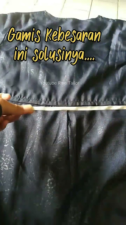 Gamis Kebesaran ini solusinya #shorts #tutorialjahit