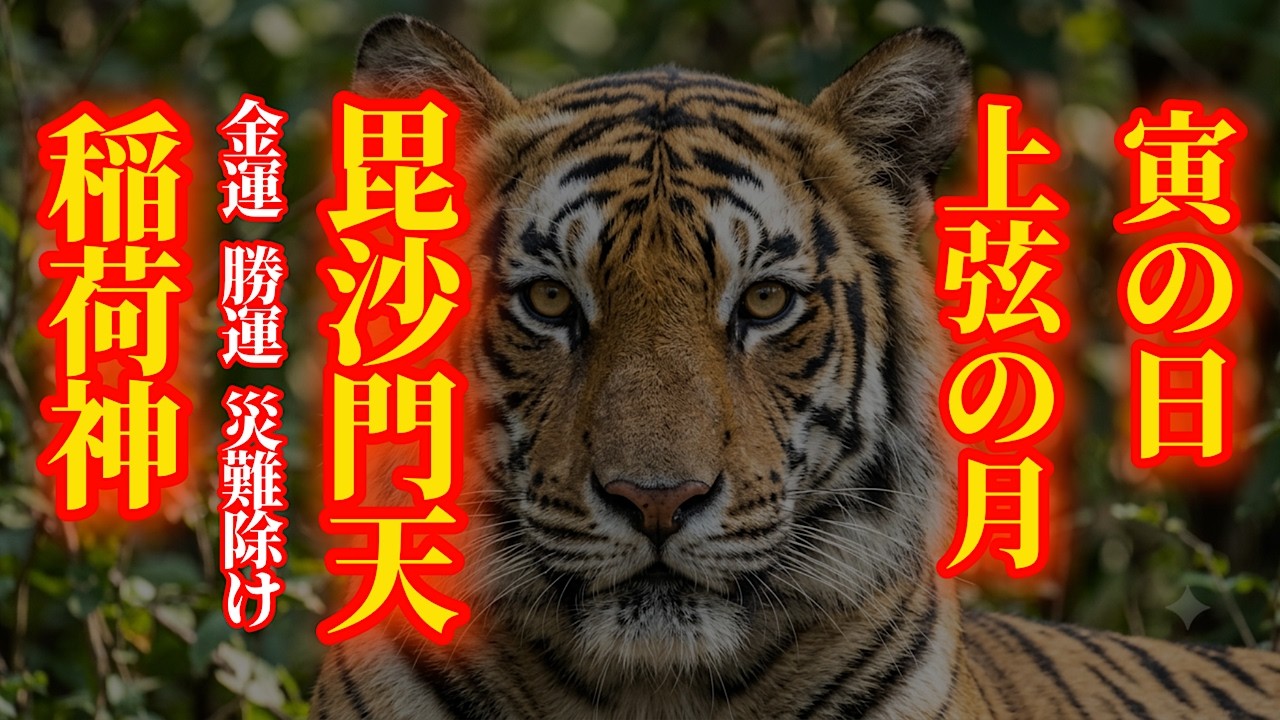 8月20日 寅の日×上弦の月 ※見たら1分以内に再生してください