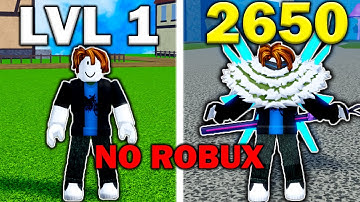 Noob To Max With NO ROBUX In Blox Fruits