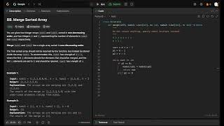 Leetcode 88 - Merge Sorted Array - Python